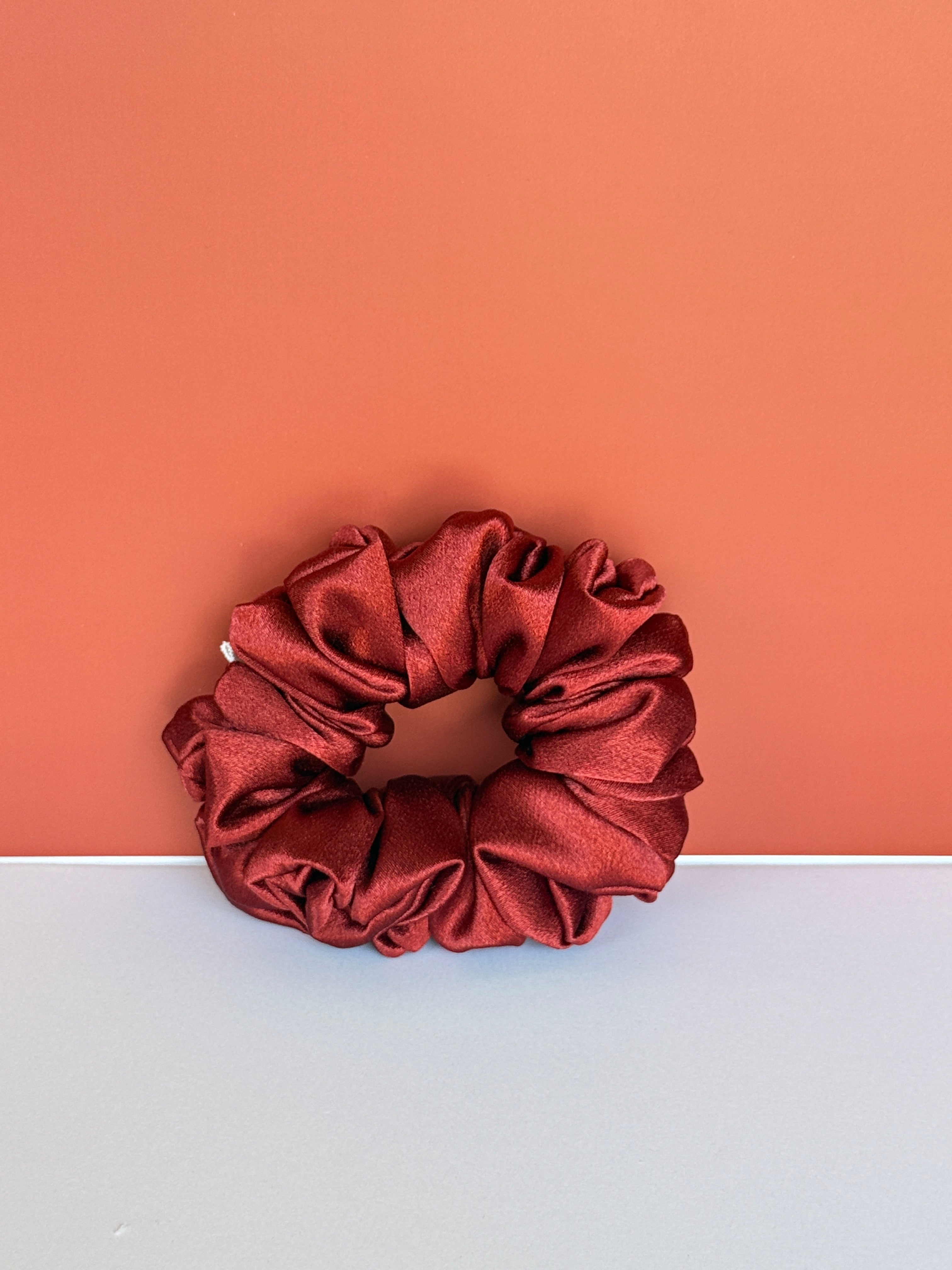 Rustic Rouge Scrunchie