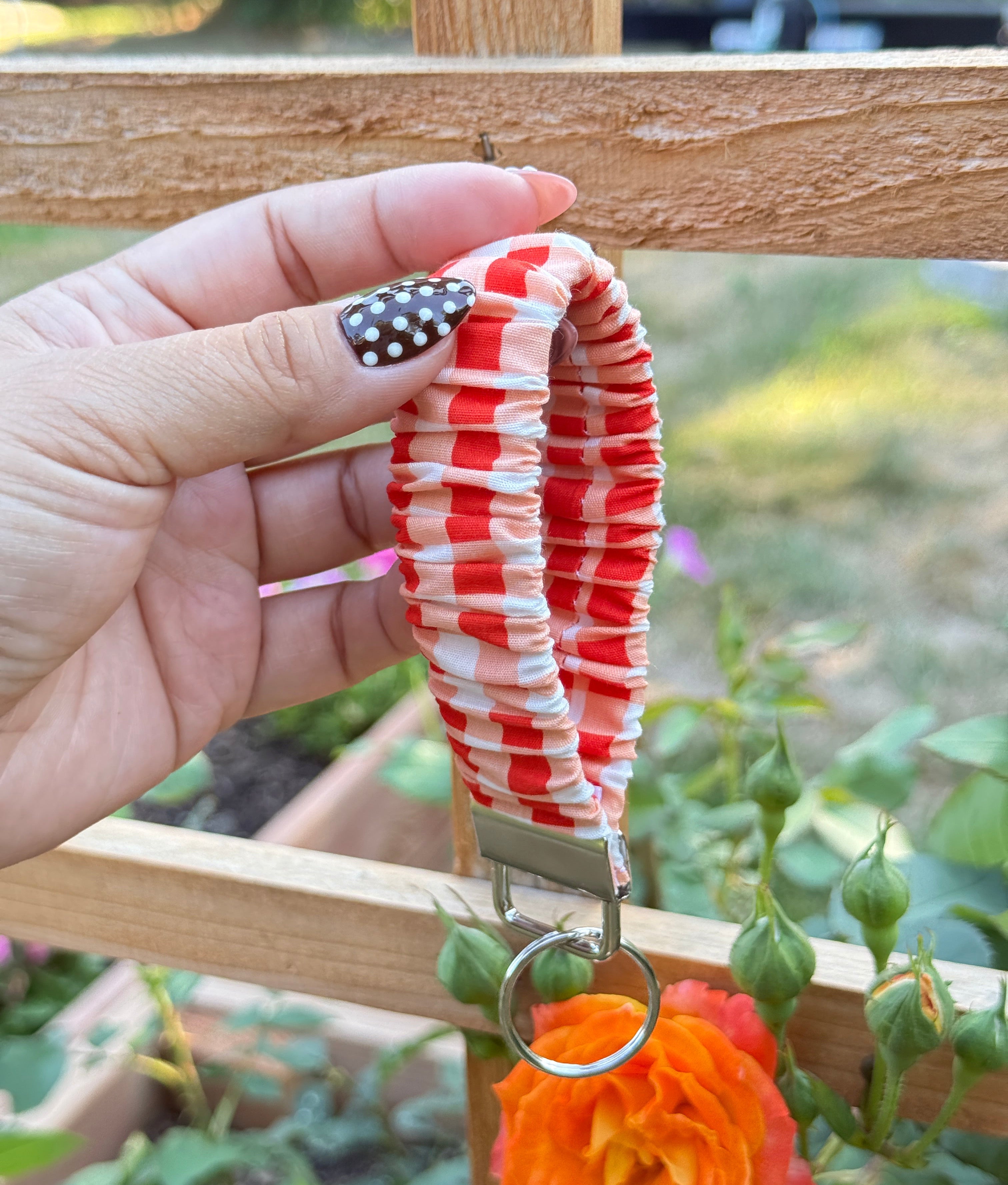 Jam Jar Scrunchie Keychain