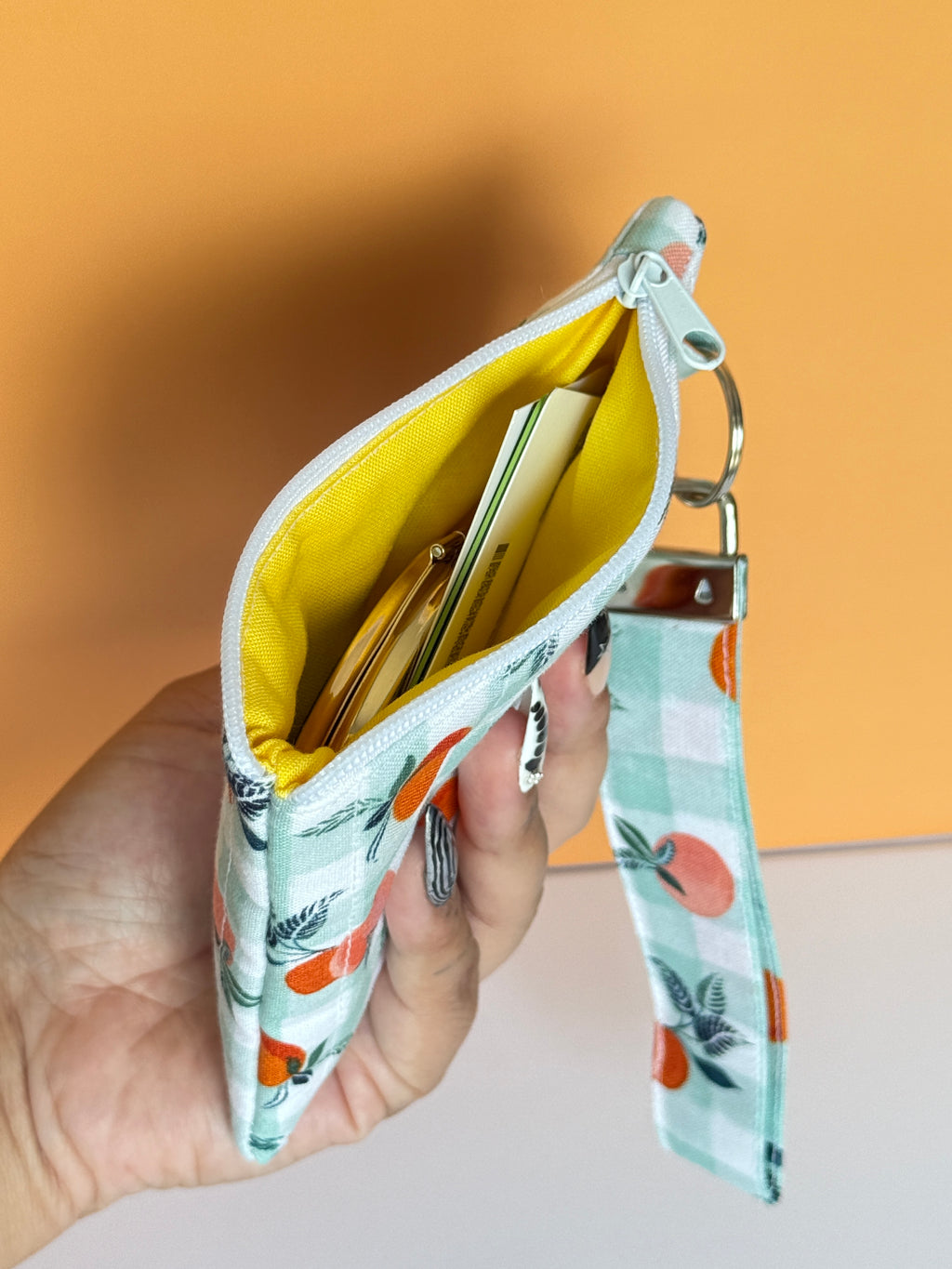 Orange Creamsicle Wristlet