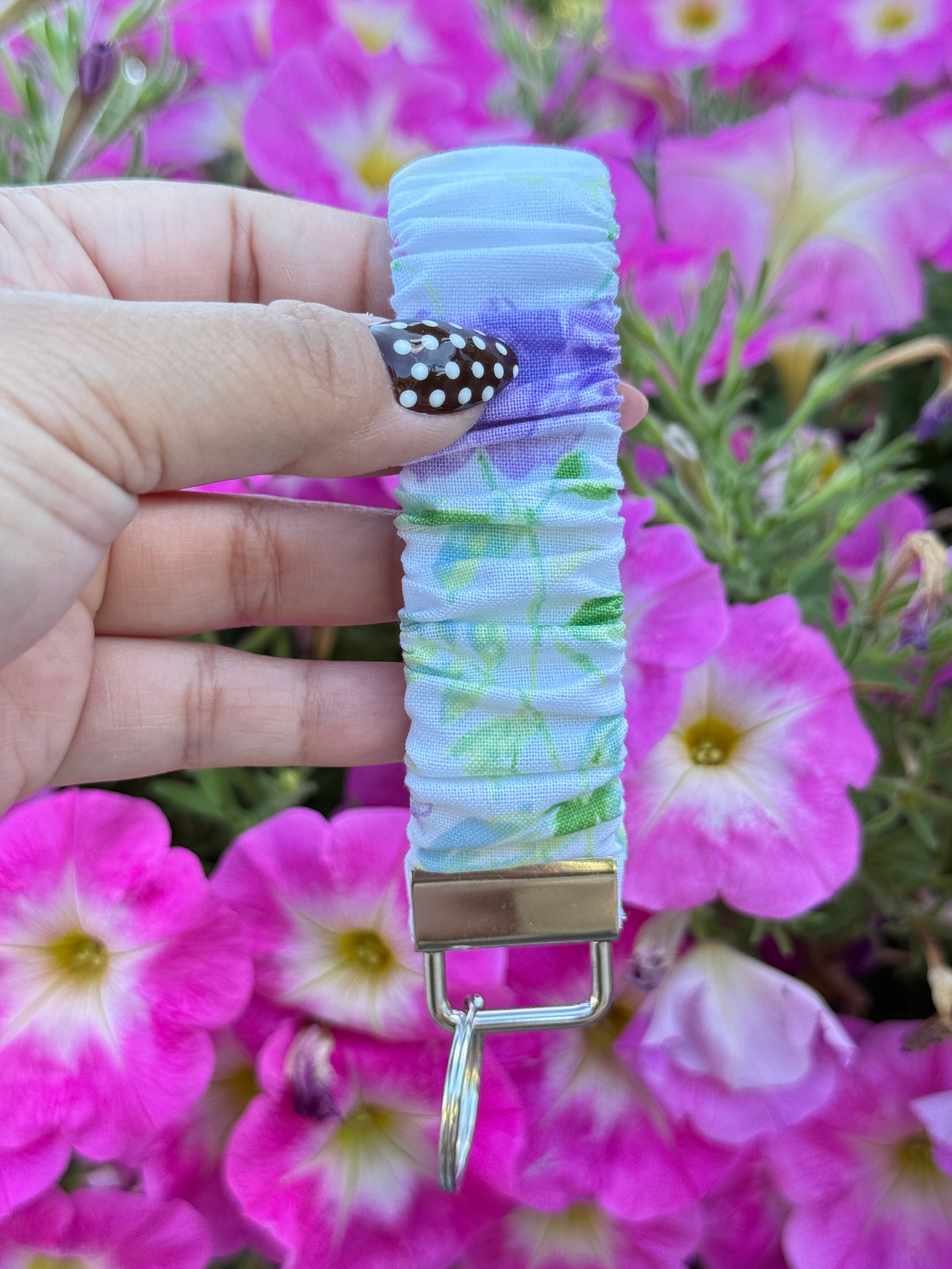 Wildflower Scrunchie Keychain