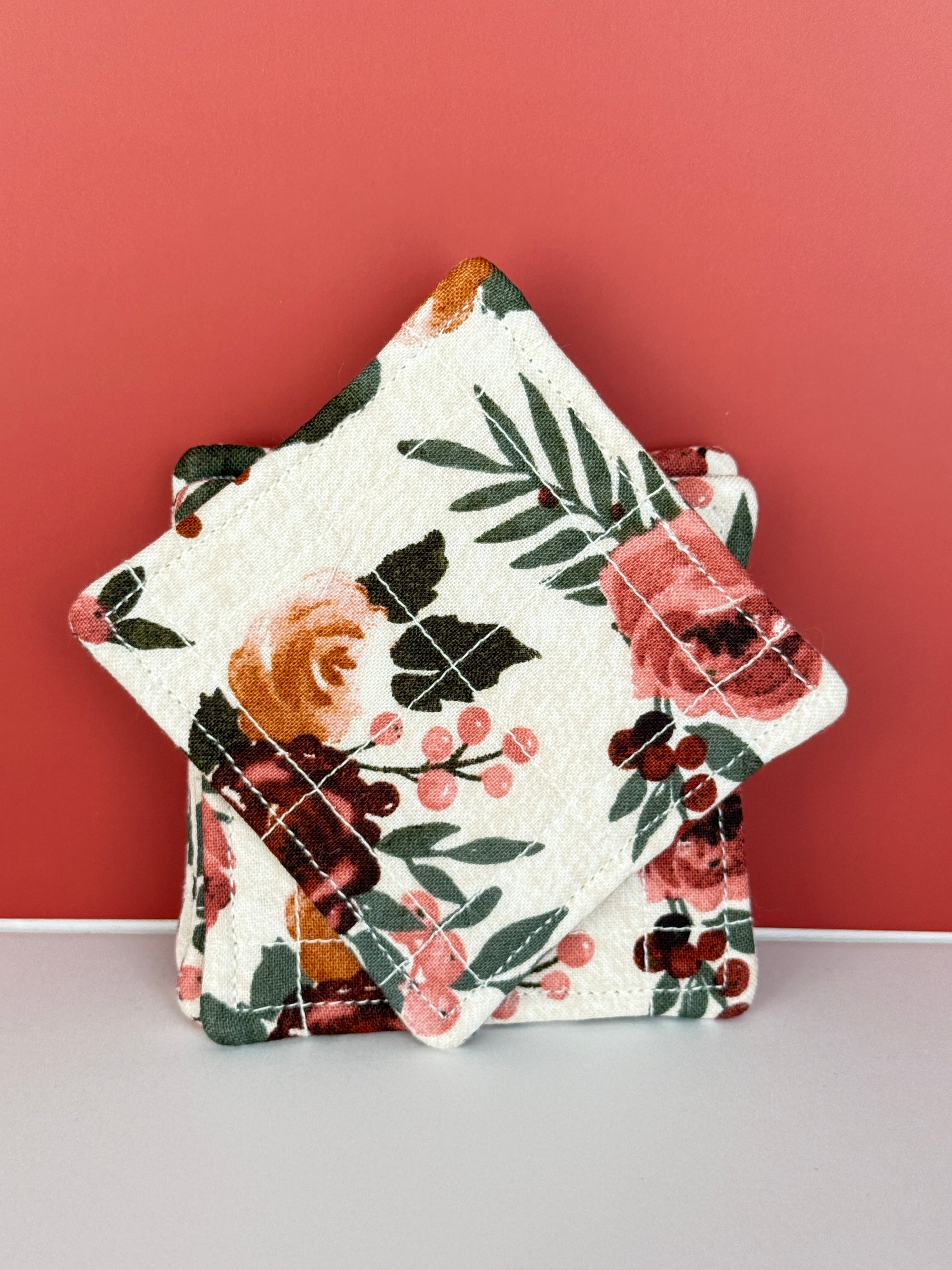 Harvest Rose Coasters