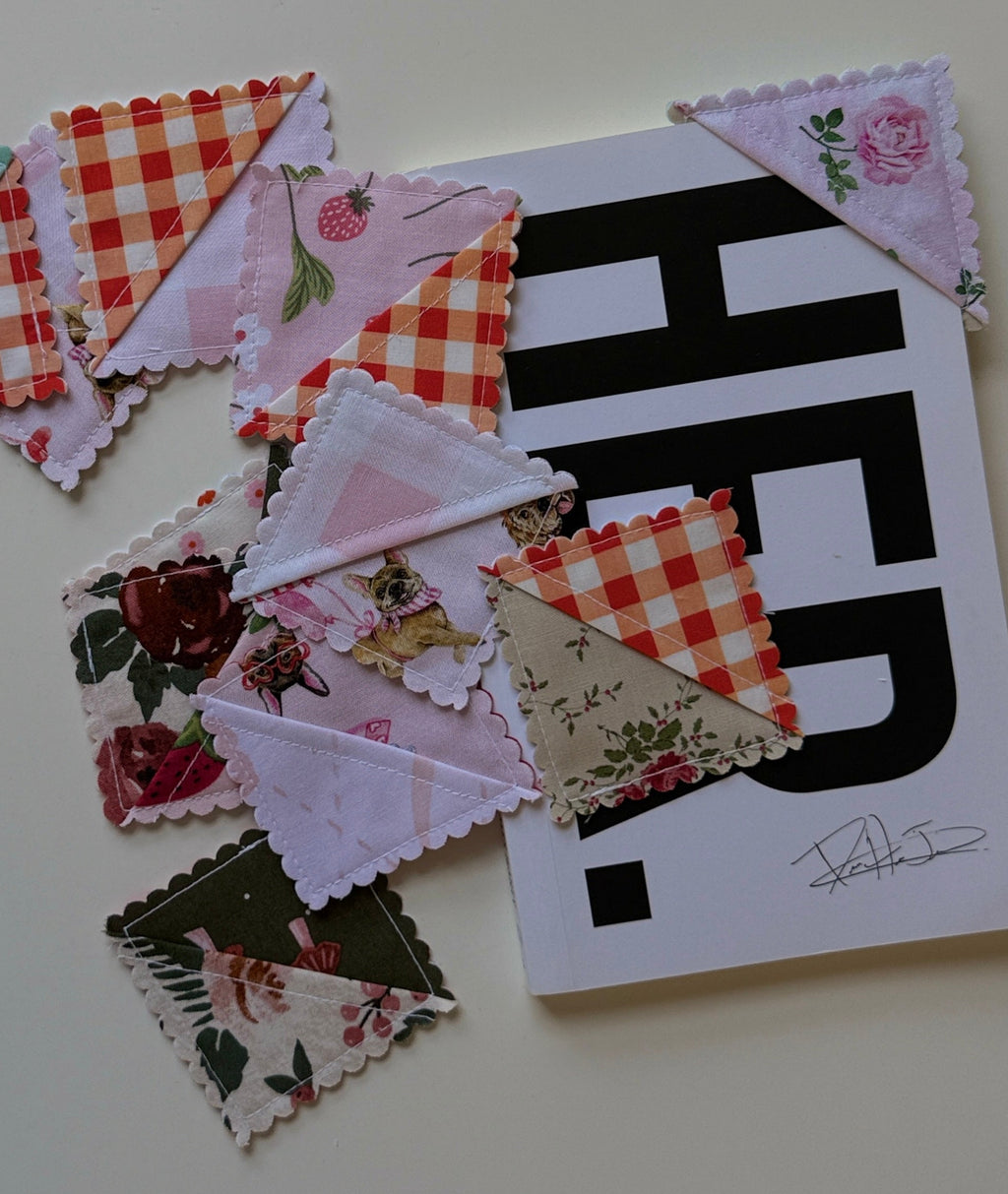 Fabric Corner Bookmarks