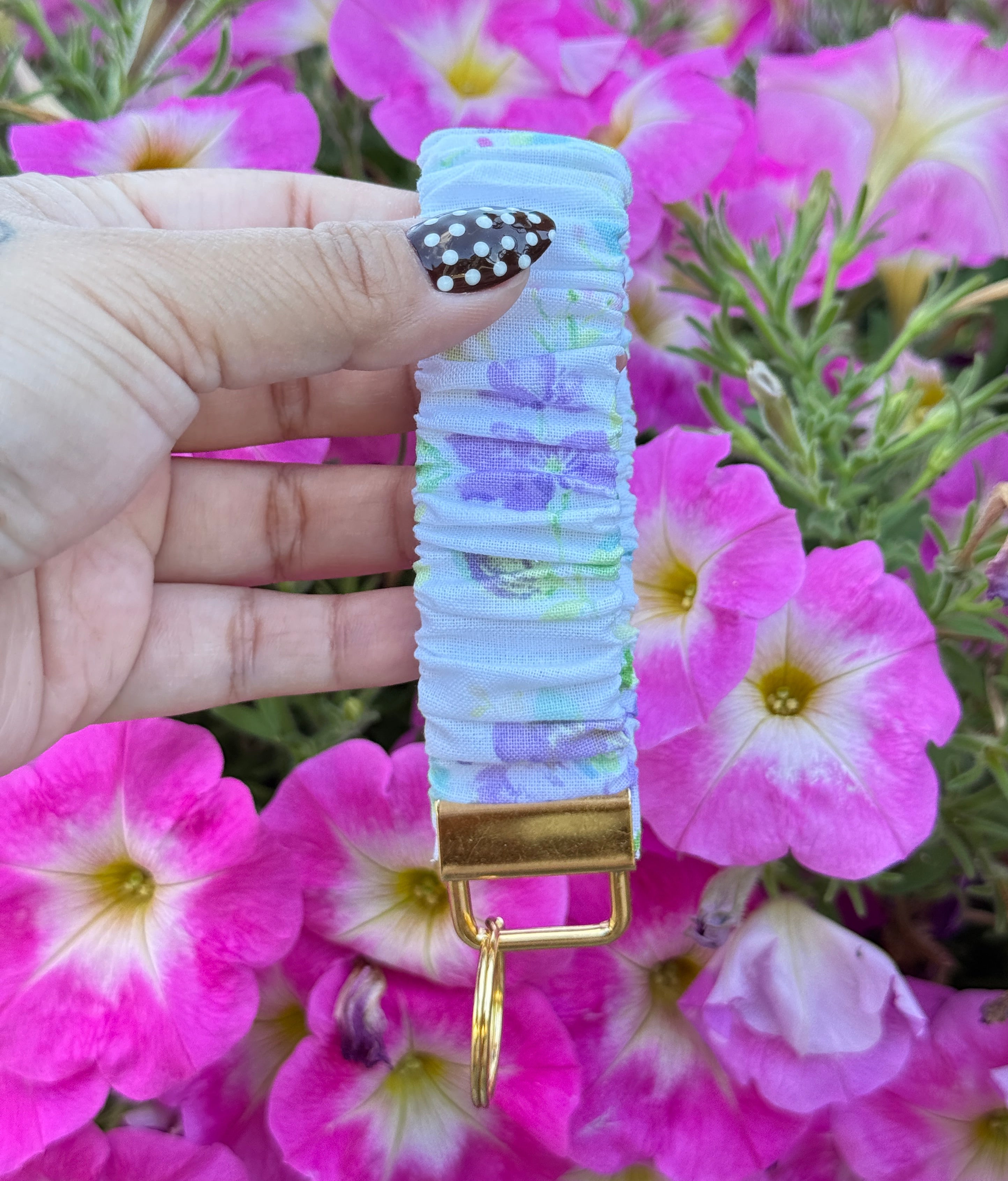 Wildflower Scrunchie Keychain