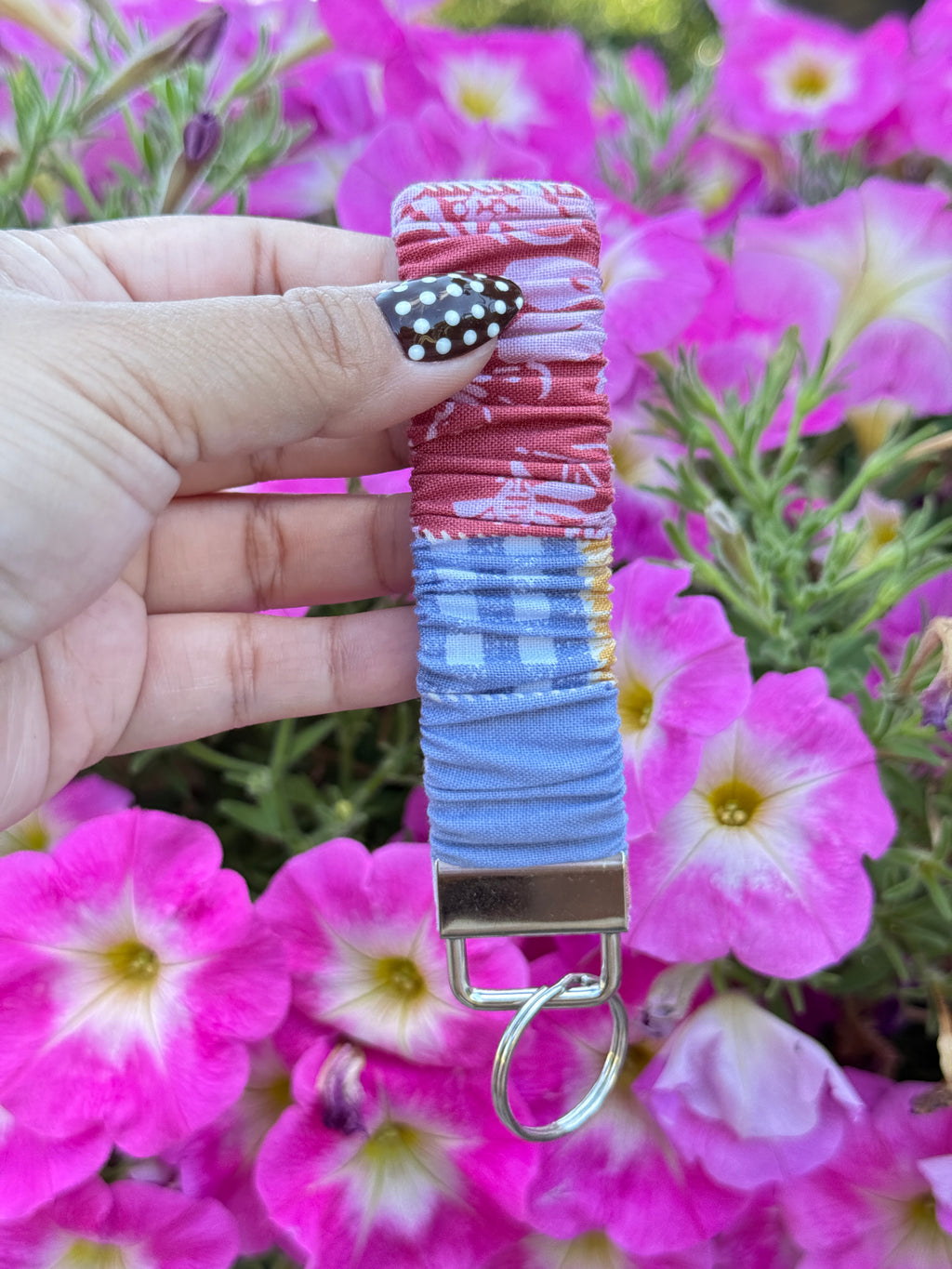 Bits & Bloom Scrunchie Keychain