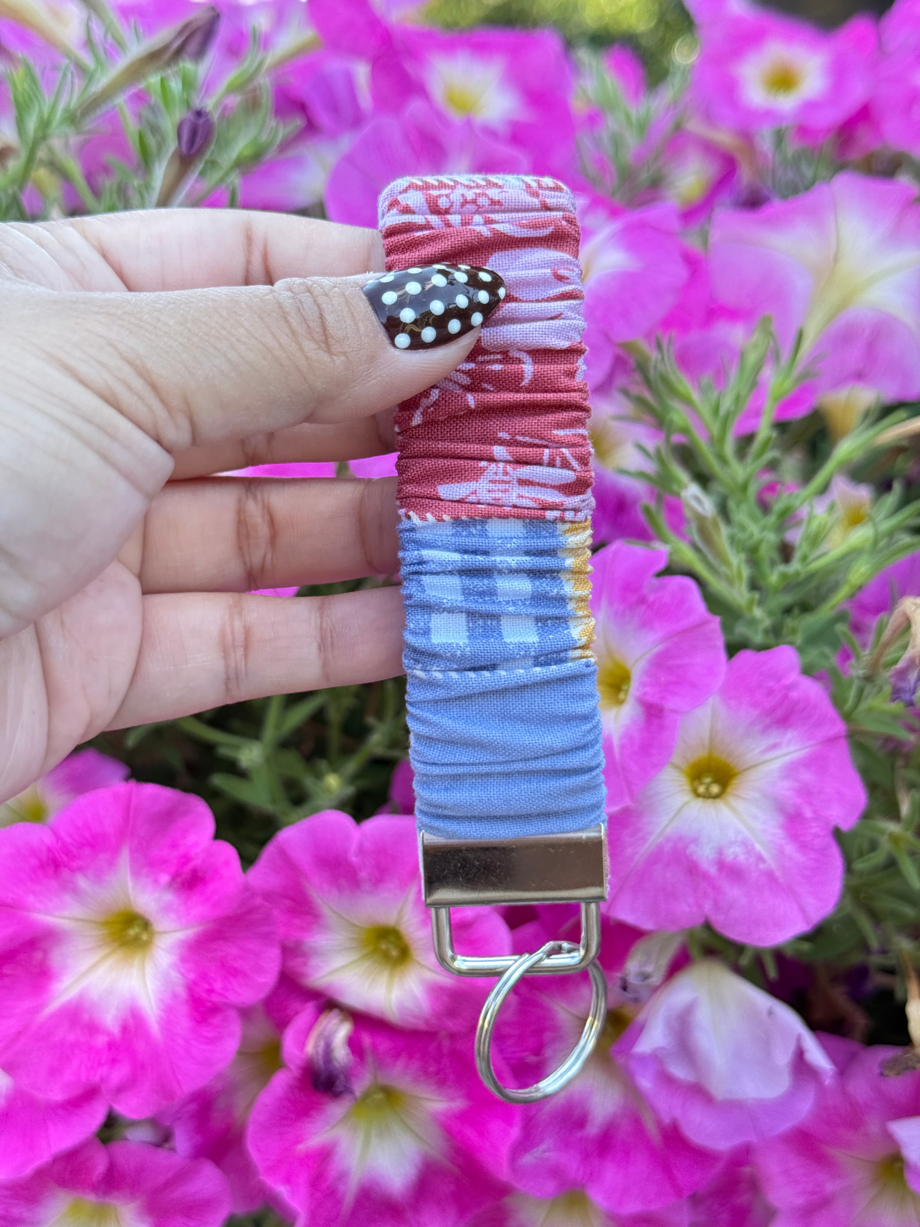 Bits & Bloom Scrunchie Keychain