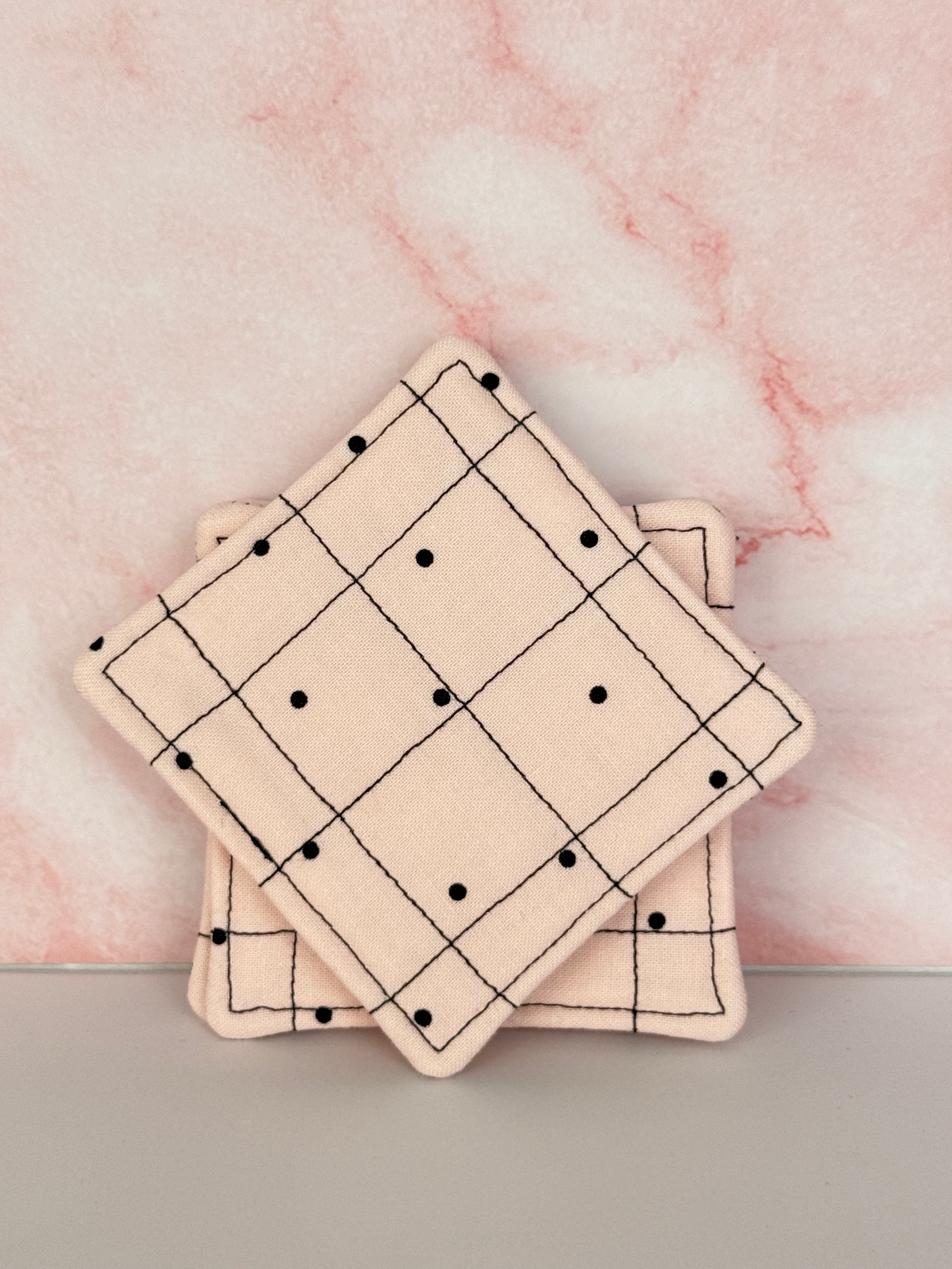 Blushing Dots Coasters