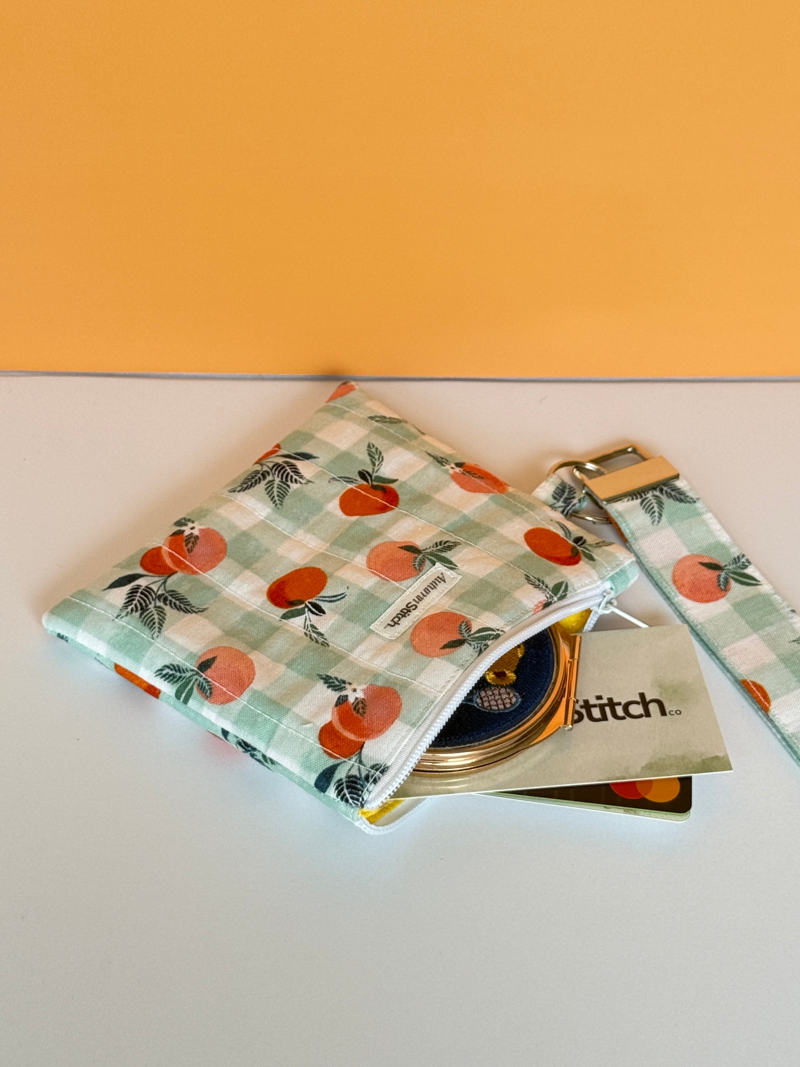 Orange Creamsicle Wristlet