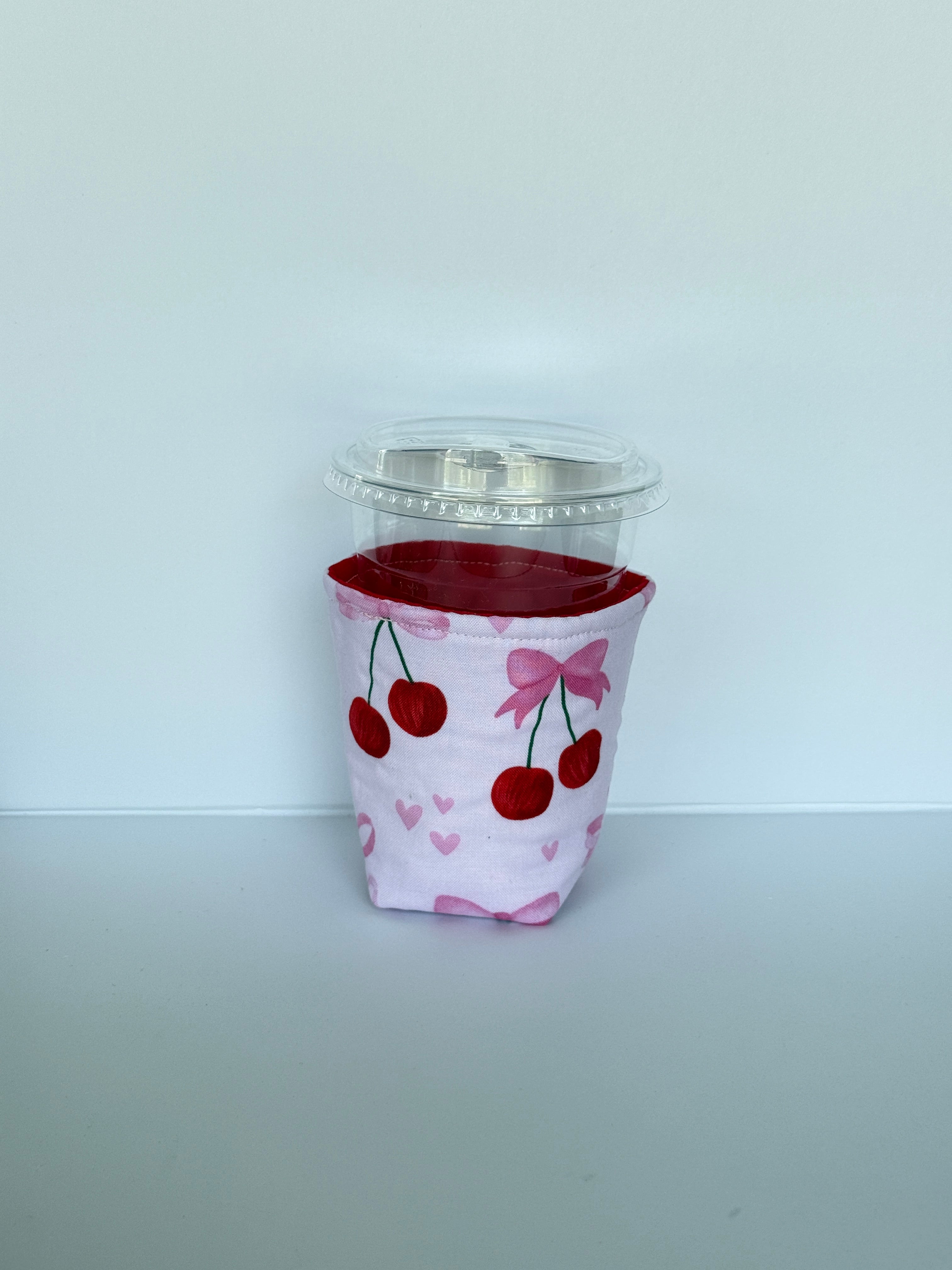 Cherry Kisses Cup Koozie (S)