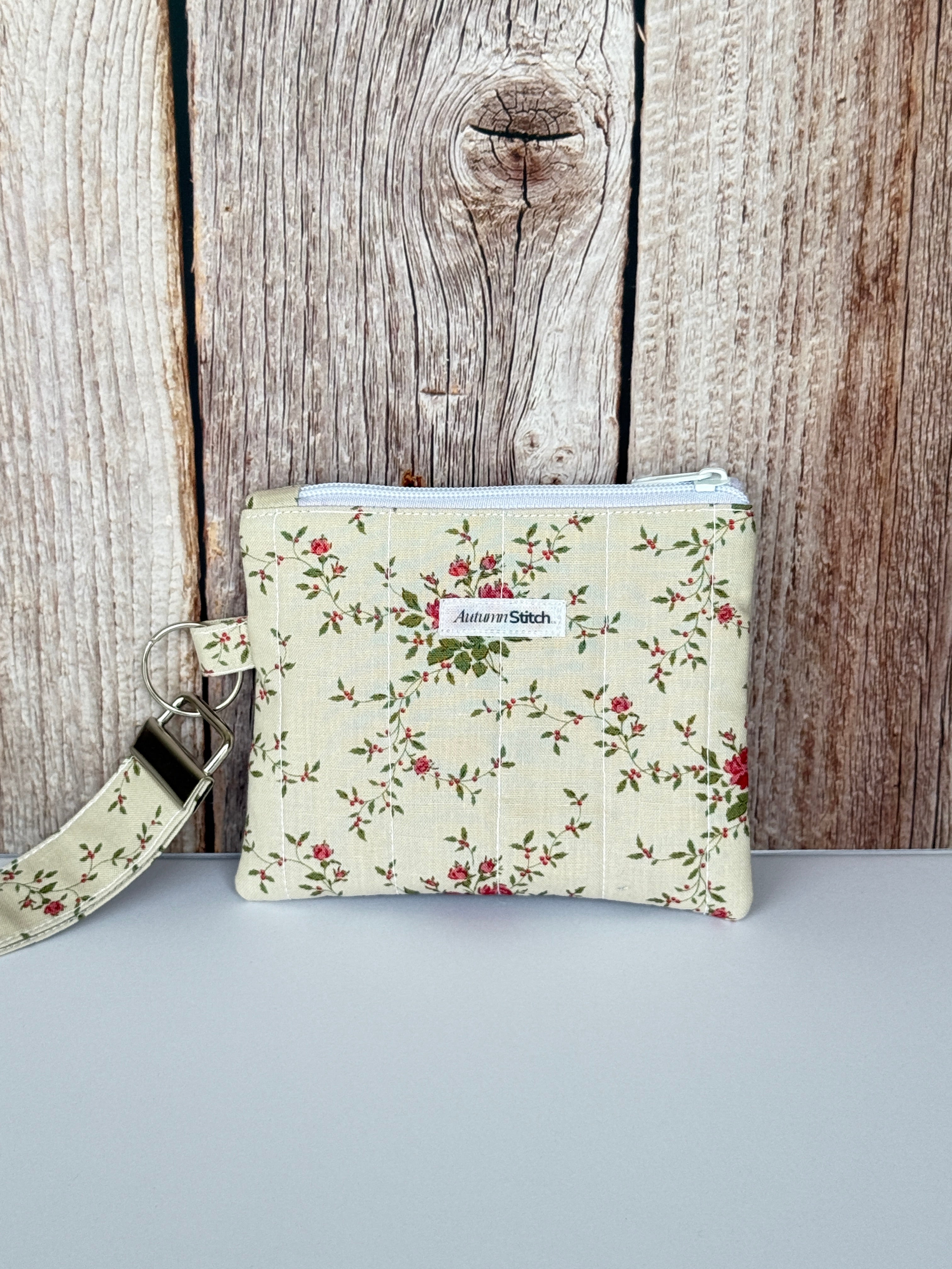 Rosy Meadow Wristlet