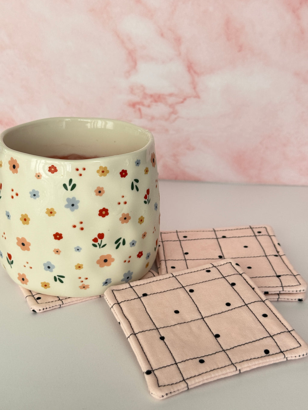 Blushing Dots Coasters