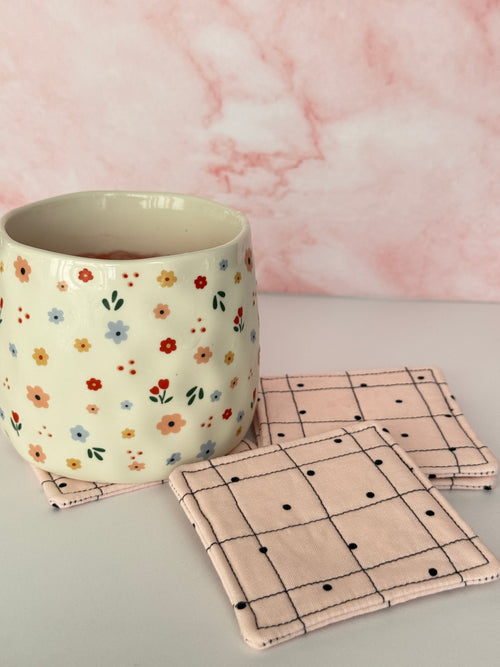 Blushing Dots Coasters