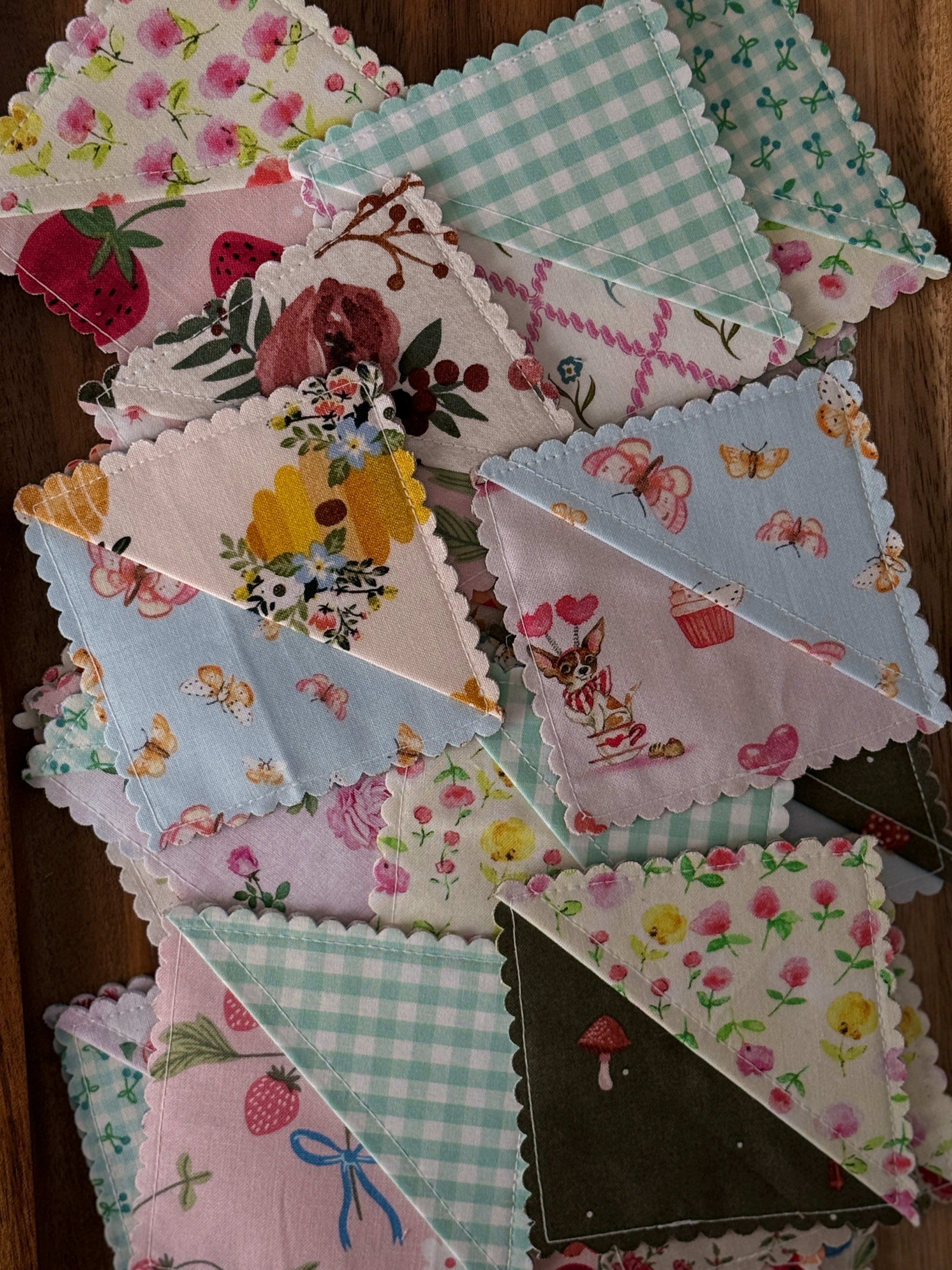 Fabric Corner Bookmarks