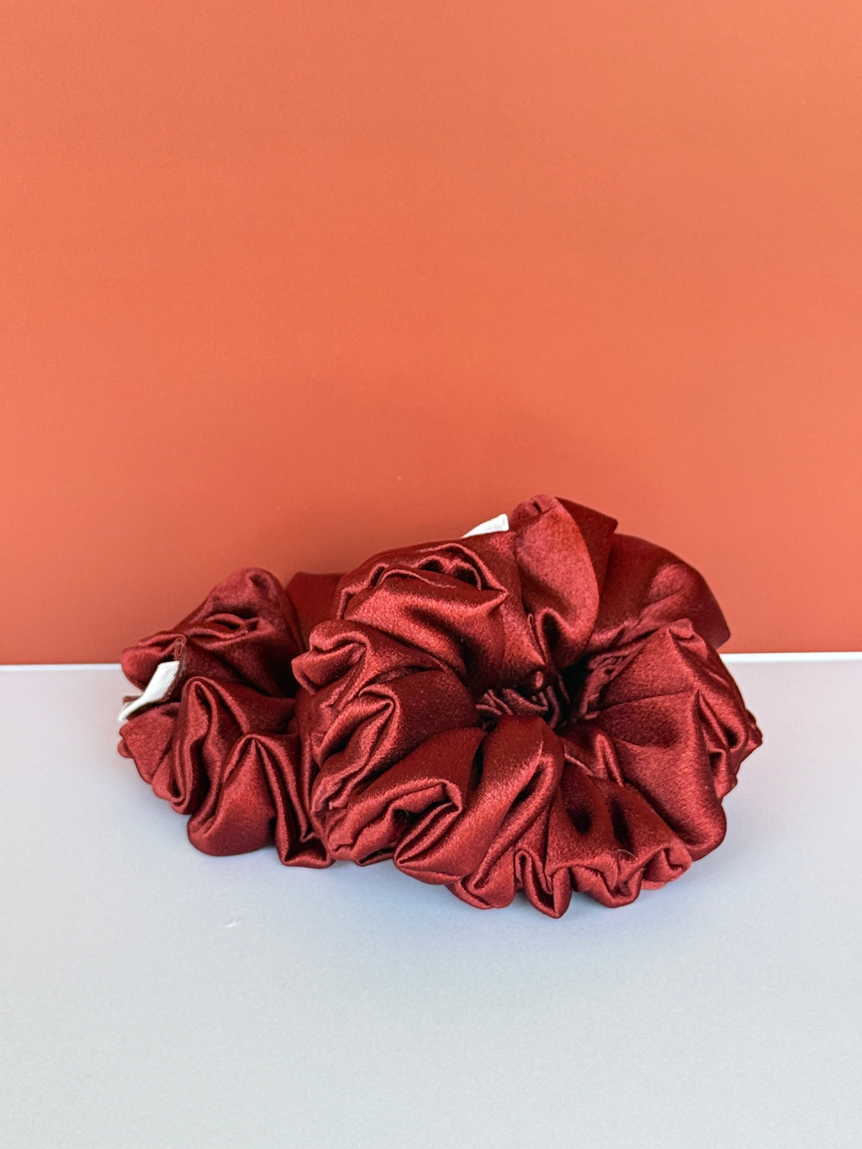 Rustic Rouge Scrunchie