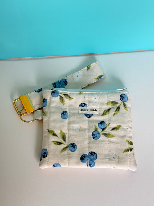 Blueberry Fields Wristlet