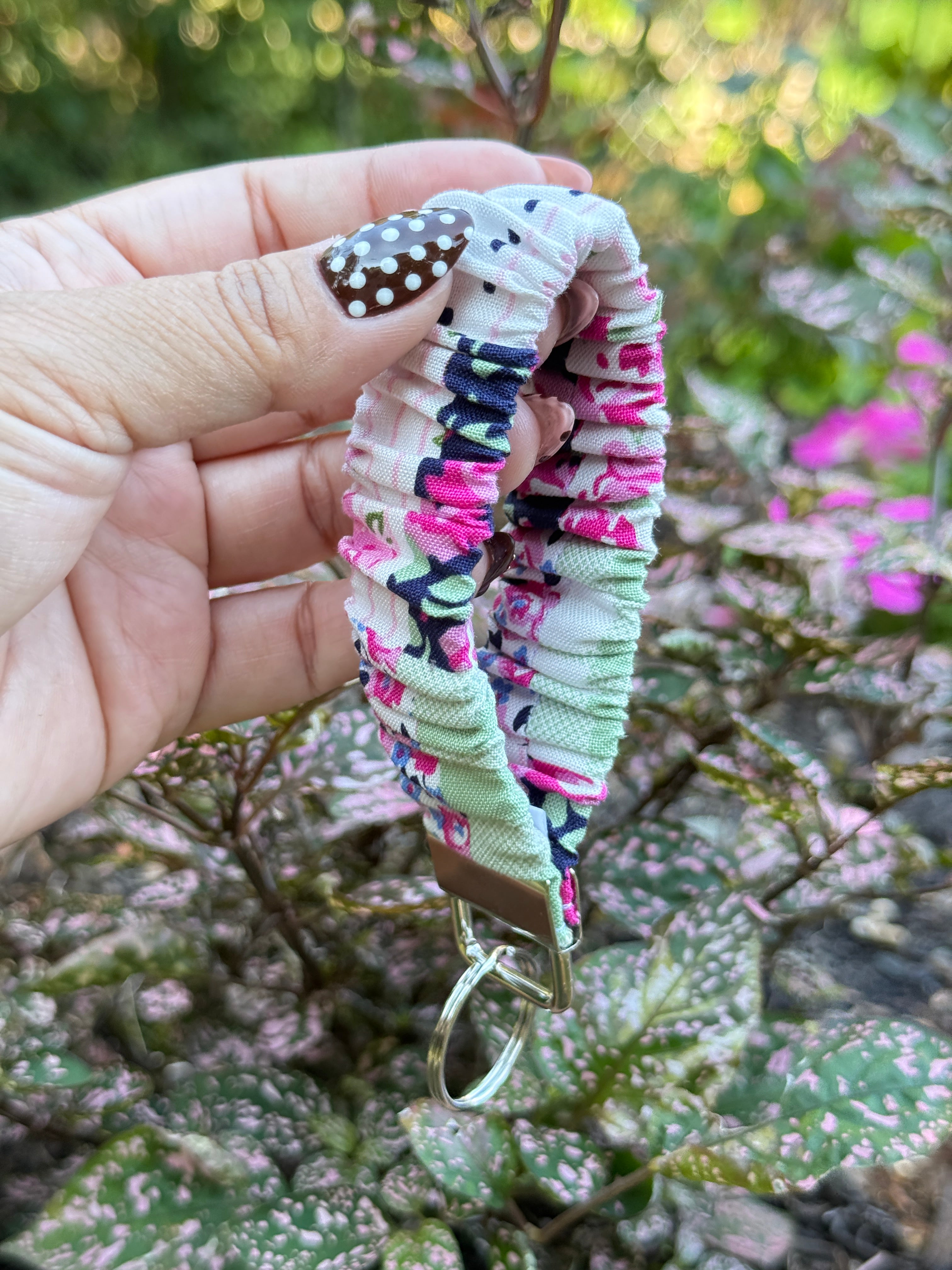 Rosie Picnic Scrunchie Keychain