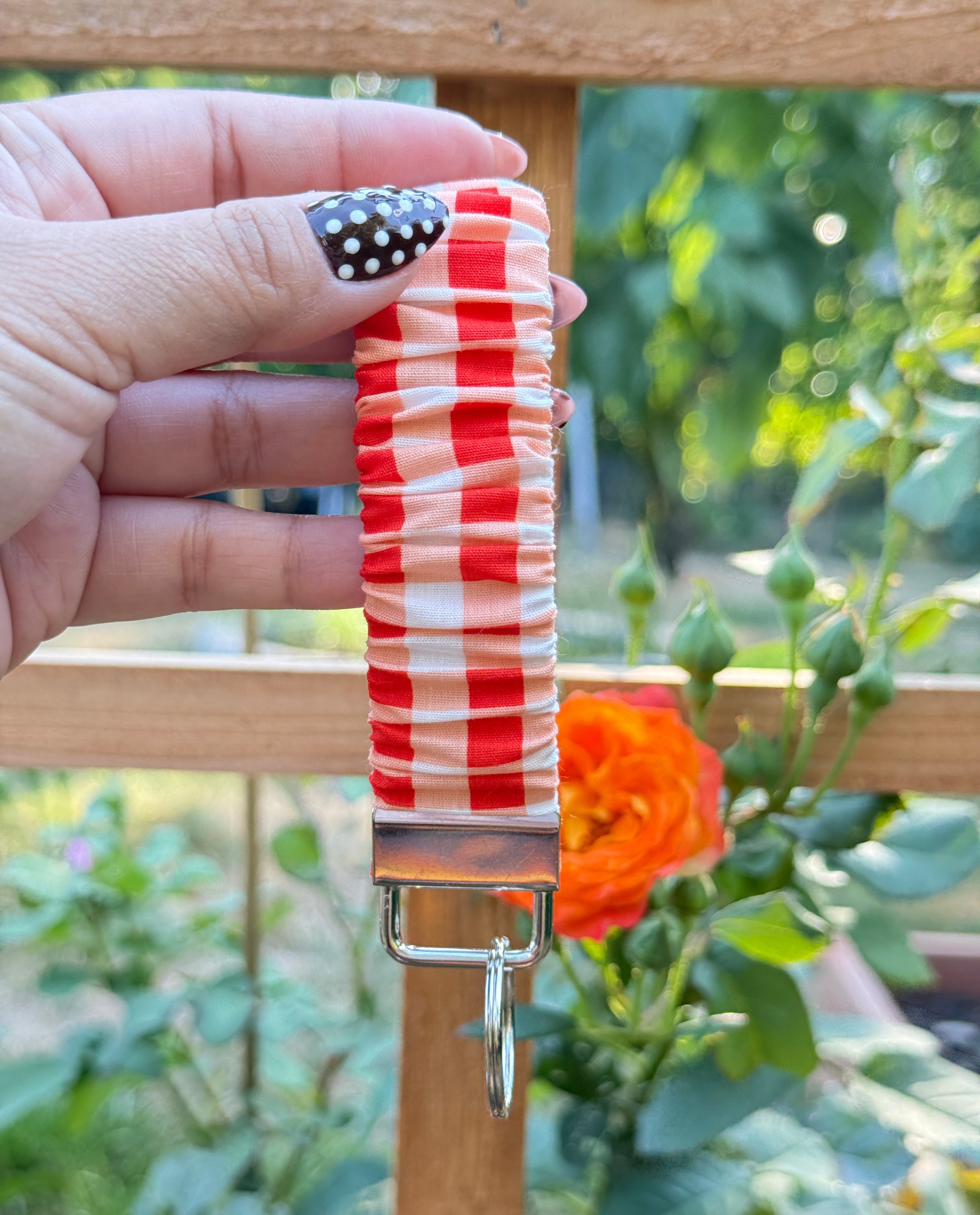 Jam Jar Scrunchie Keychain