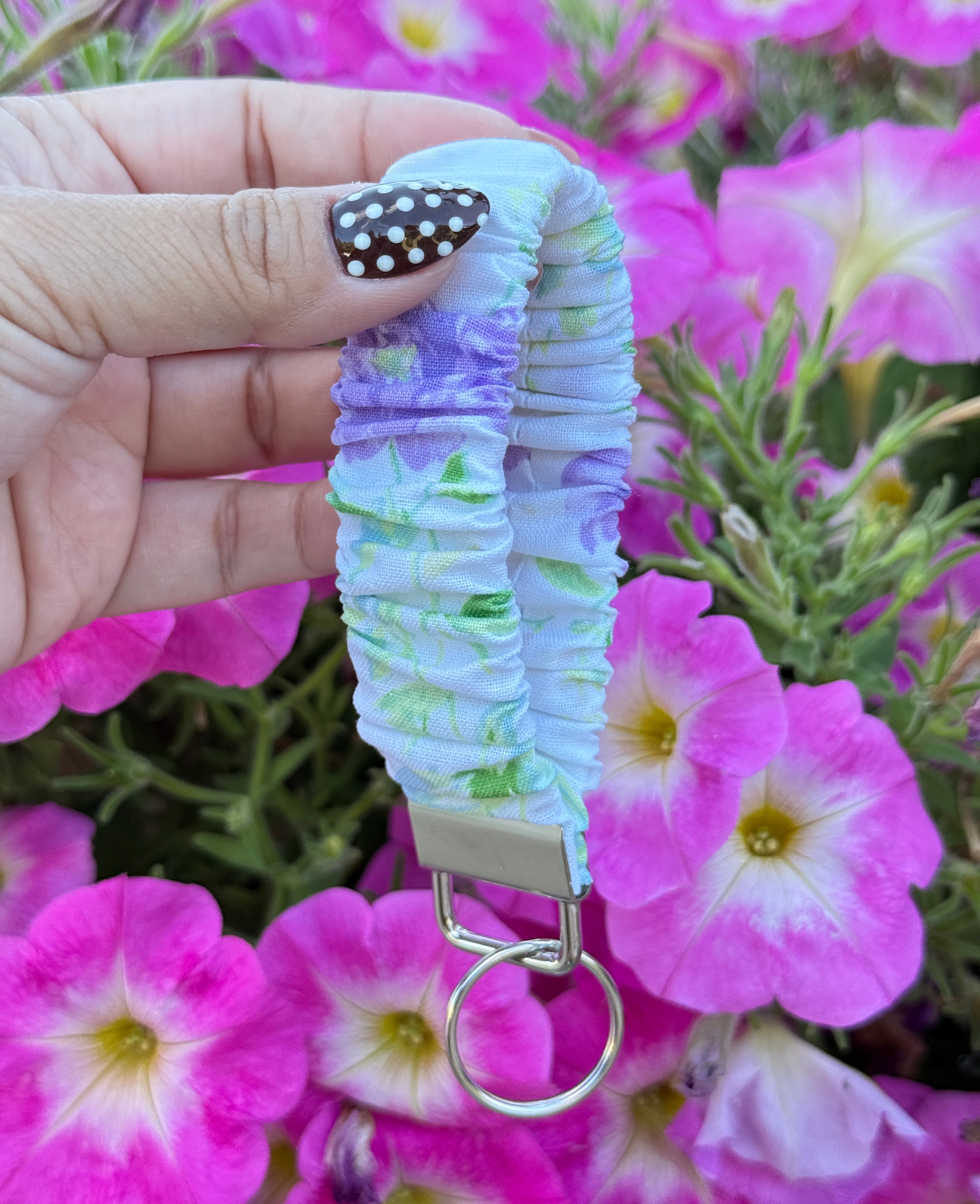 Wildflower Scrunchie Keychain