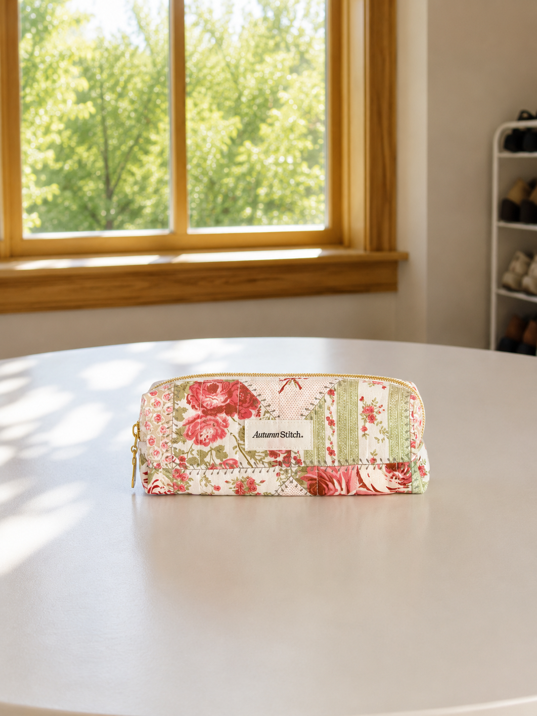 Heirloom Rose Patchwork Pouch