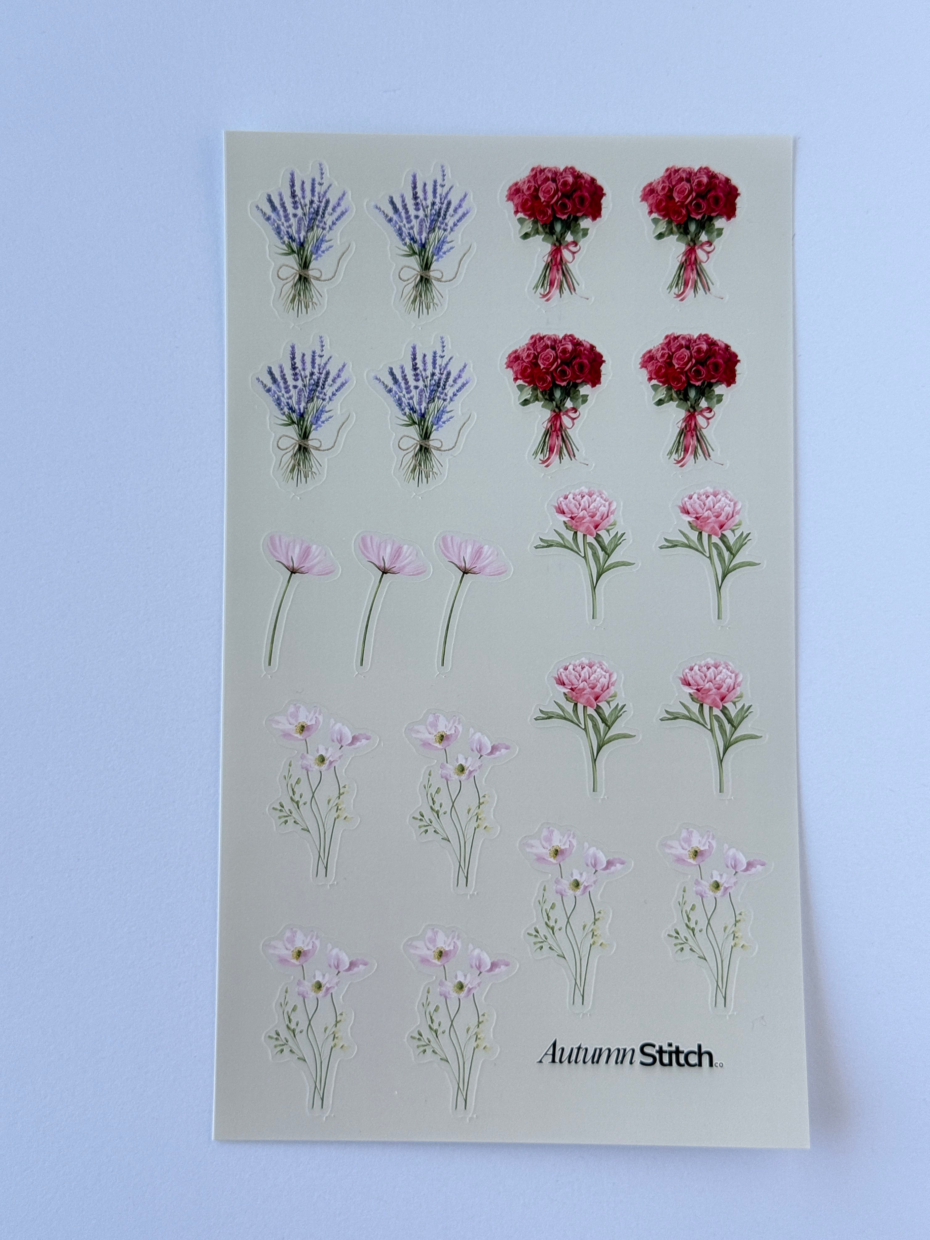 Botanical Blooms Sticker Sheet