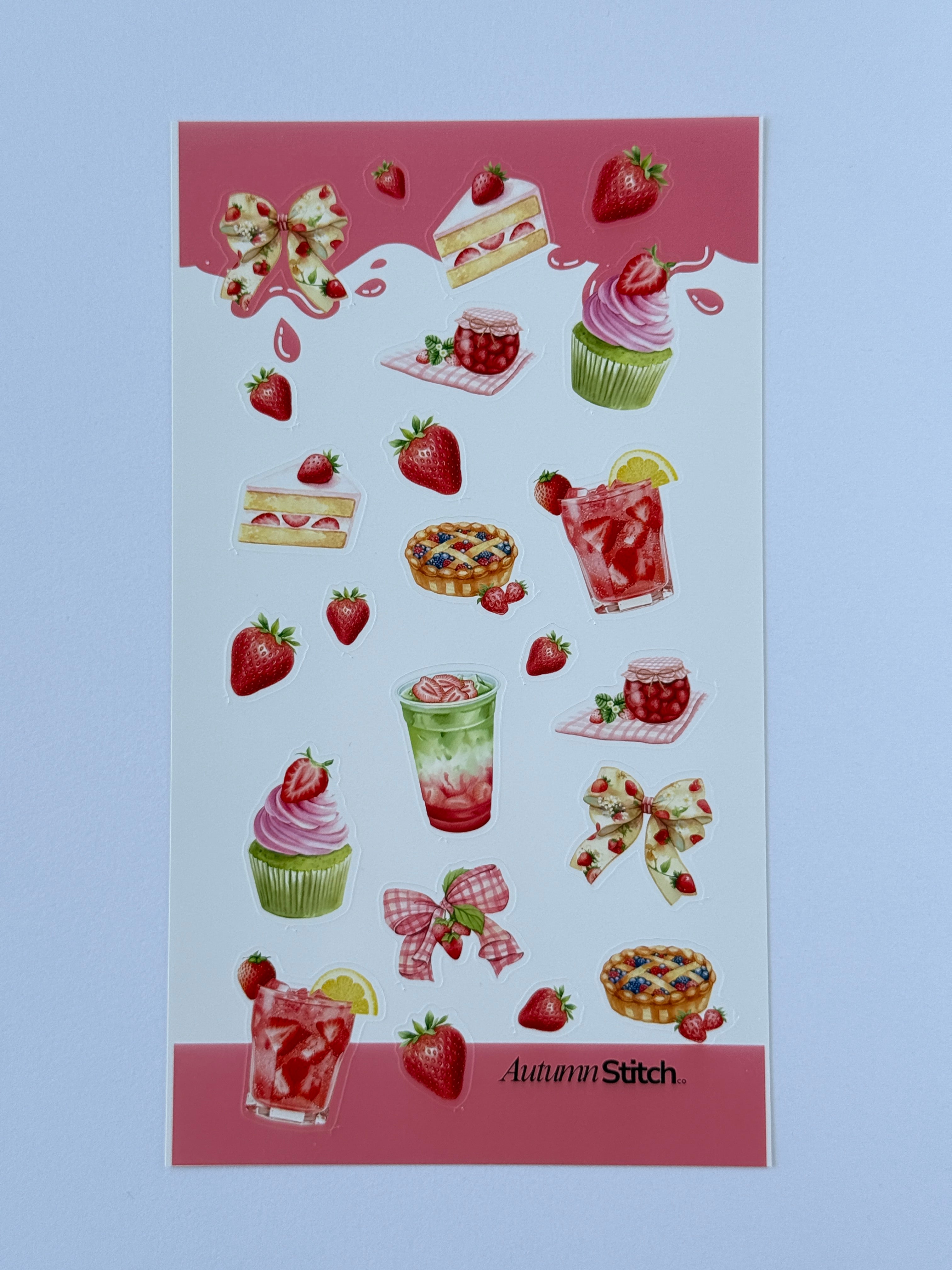 Strawberry Bliss Sticker Sheet