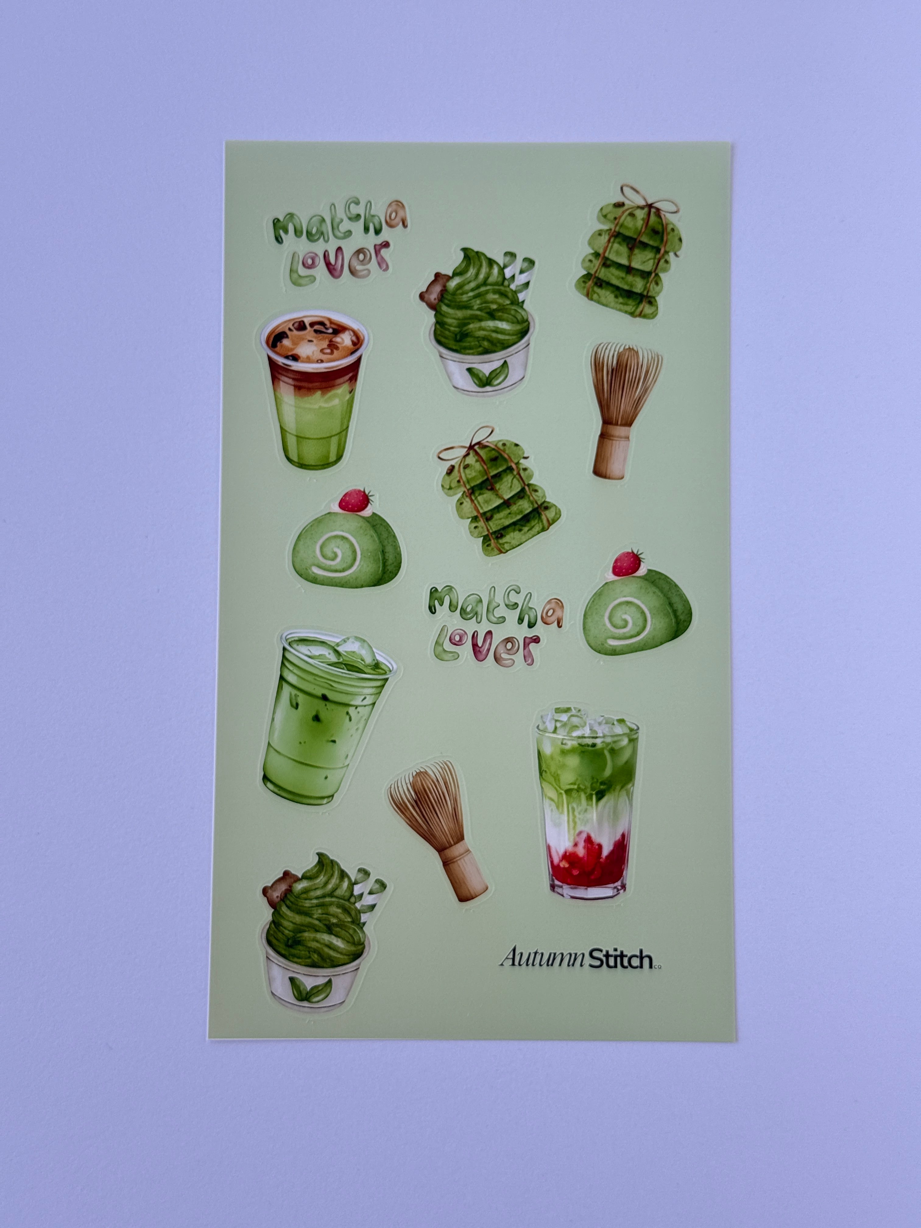 Matcha Time Sticker Sheet